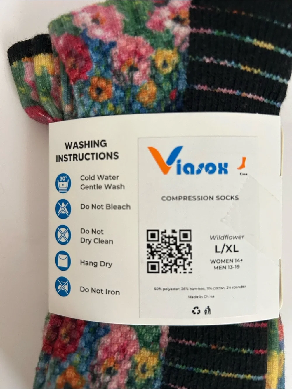 Viasox Wildflower Compression Socks
